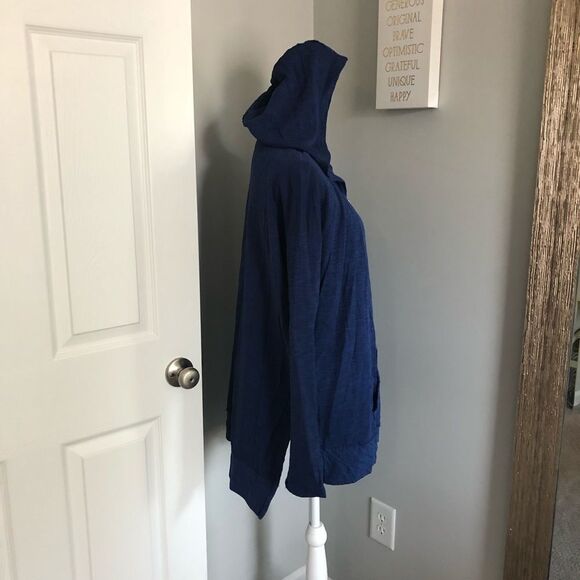 Mod-o-doc Blue Hooded Sweater Jacket - Picture 4 of 7